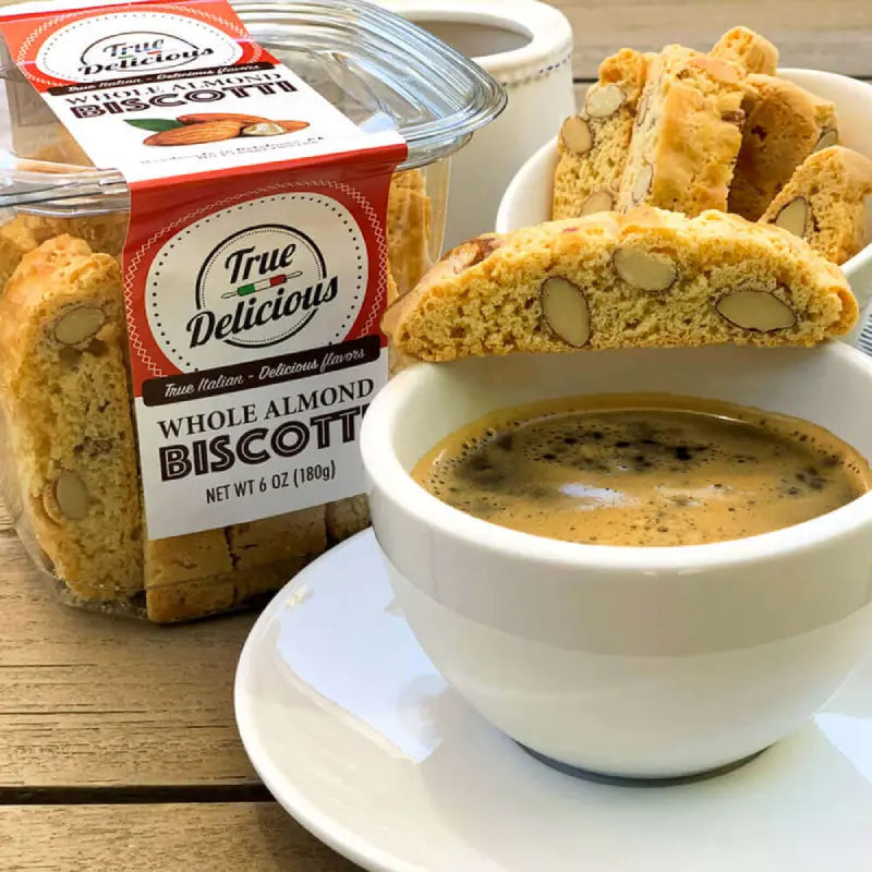 True Delicious Whole Almond Biscotti 6 oz
