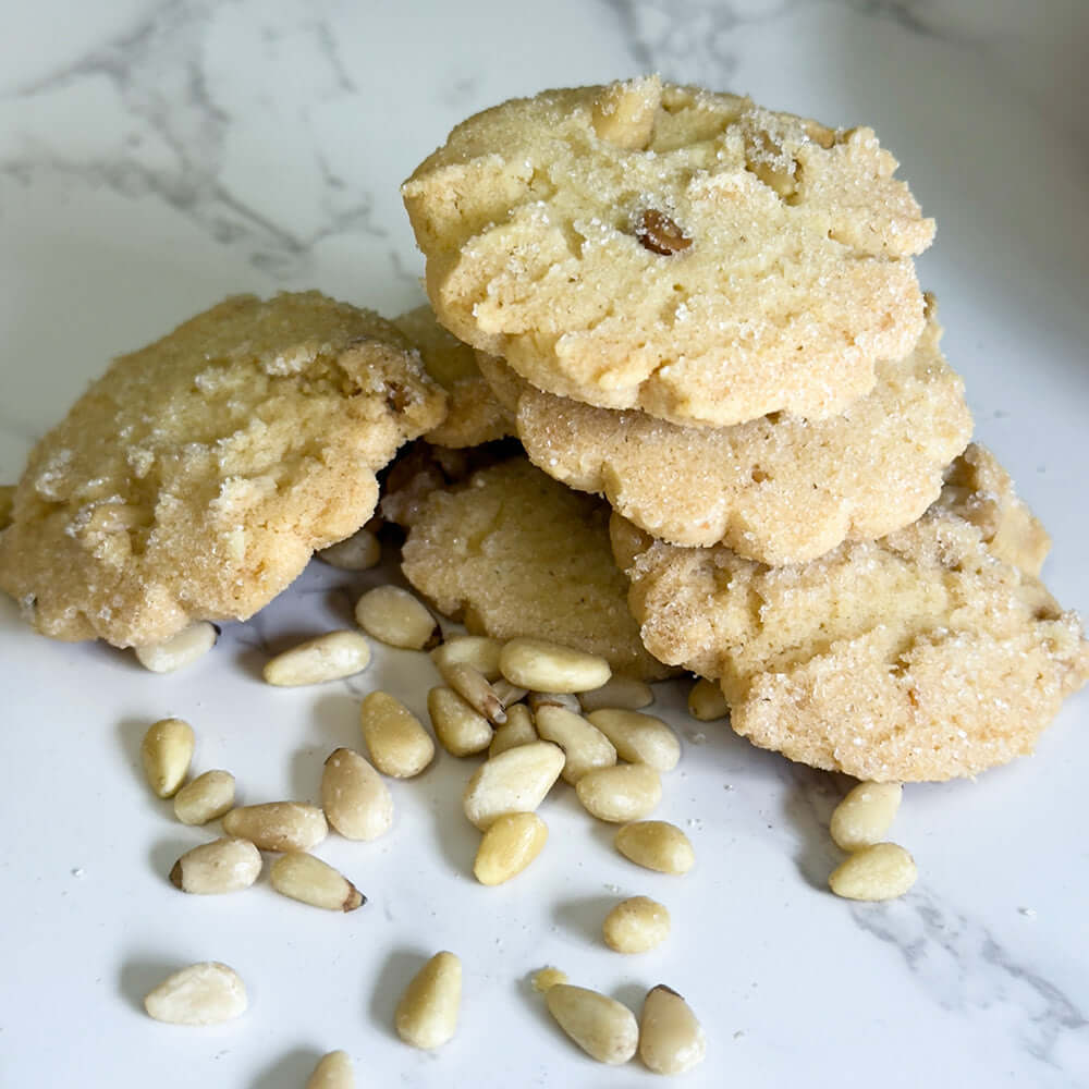 Pine Nut Tea Cookies - Crispy, Buttery Delight