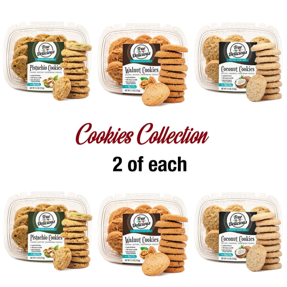 Shortbread Cookies Collection 6-pack