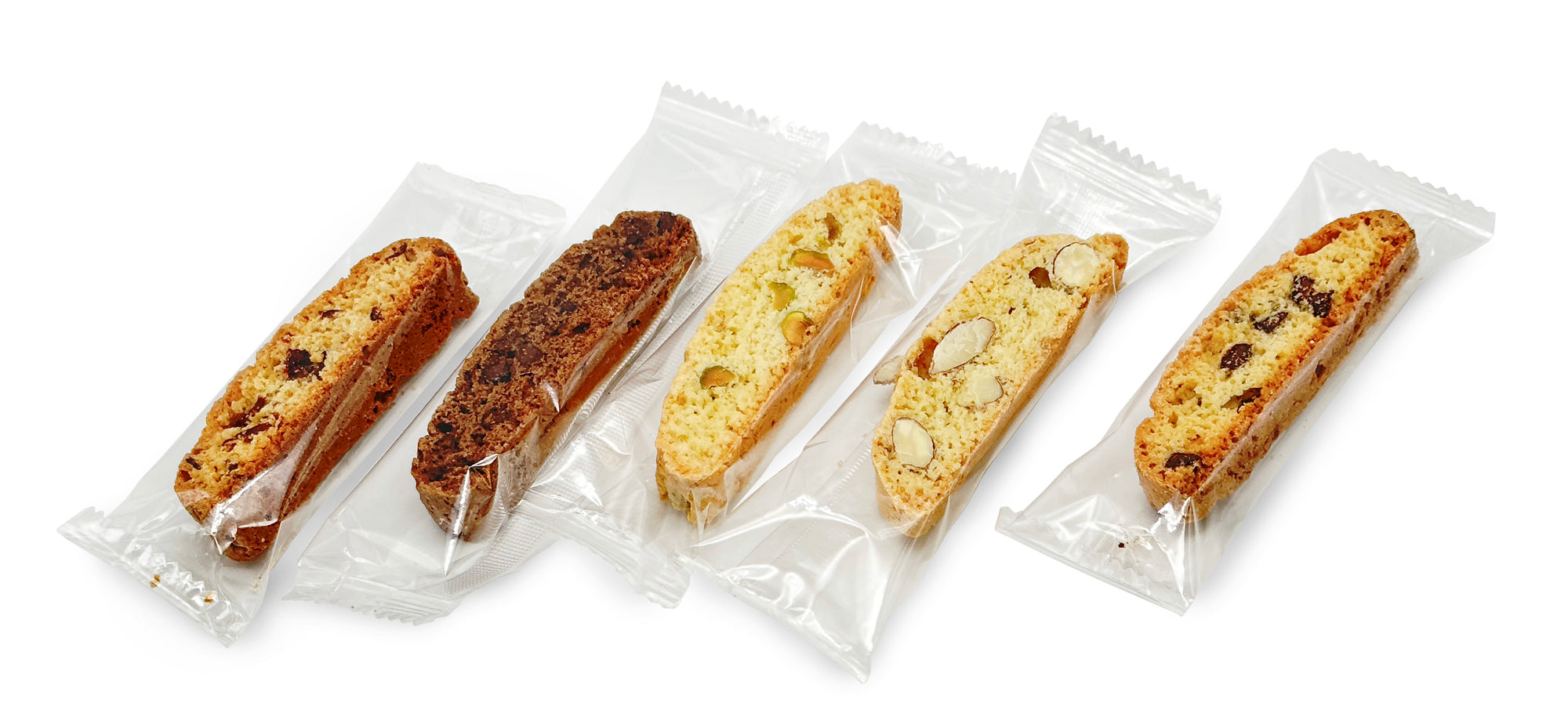 Double Chocolate Biscotti, Individually Wrapped, about 100 pcs/case - True Delicious | Authentic Italian Desserts