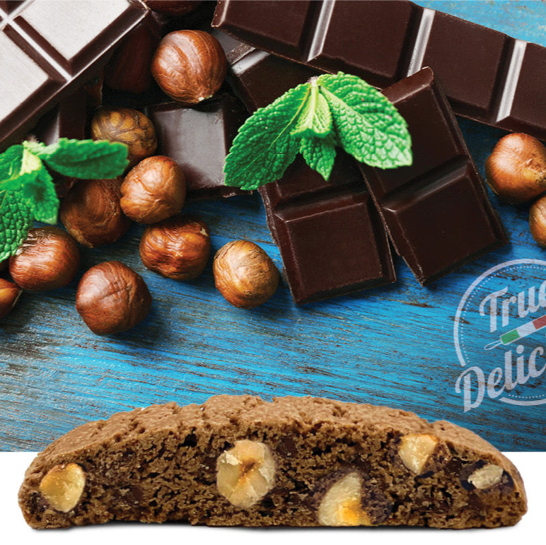 Chocolate Hazelnut Biscotti - True Delicious | Authentic Italian Desserts