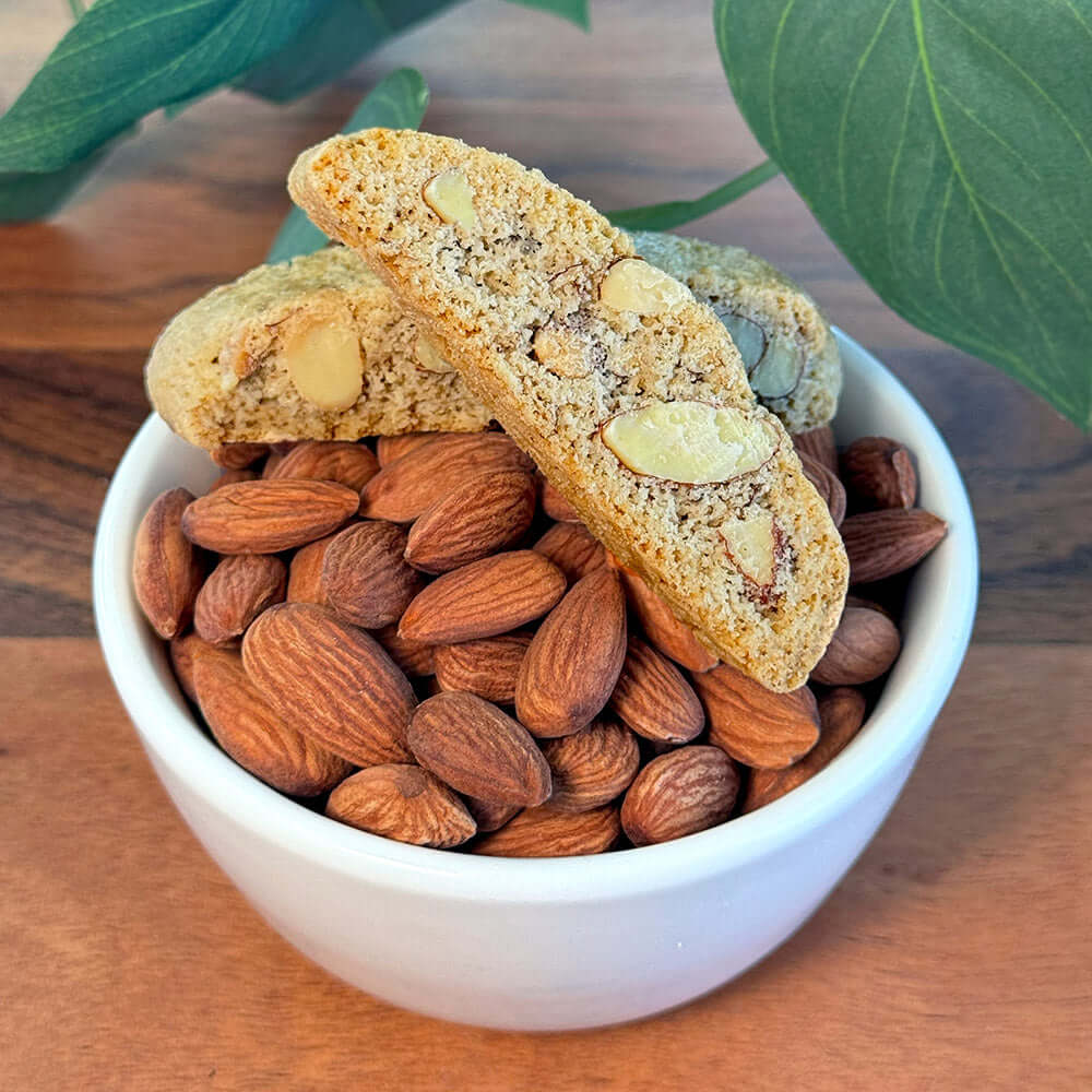 Gluten Free Ingredients Almond Biscotti - True Delicious | Authentic Italian Desserts
