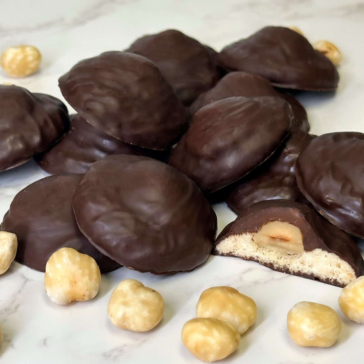 Chocolate Covered Hazelnut Cookies, Gift Pack - True Delicious | Authentic Italian Desserts