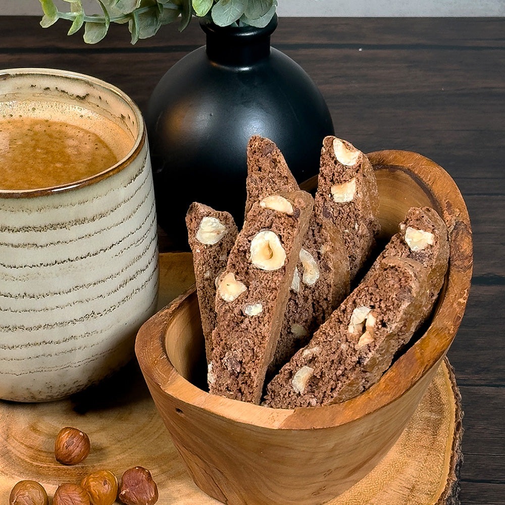 Chocolate Hazelnut Biscotti - True Delicious | Authentic Italian Desserts