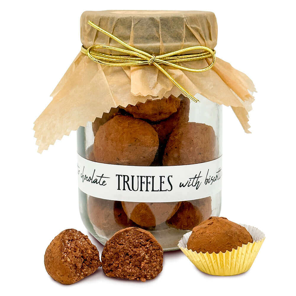 Peanut Butter Chocolate Truffle Gift Jar - True Delicious | Authentic Italian Desserts