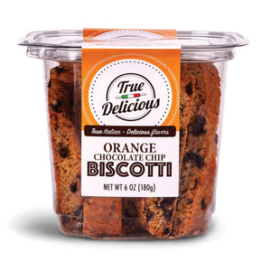 Orange Chocolate Chip Biscotti - True Delicious | Authentic Italian Desserts