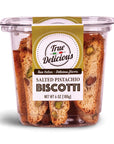 Salted Pistachio Biscotti - True Delicious | Authentic Italian Desserts
