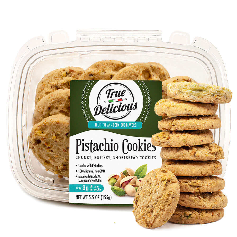 Pistachio Shortbread Cookies - True Delicious | Authentic Italian Desserts